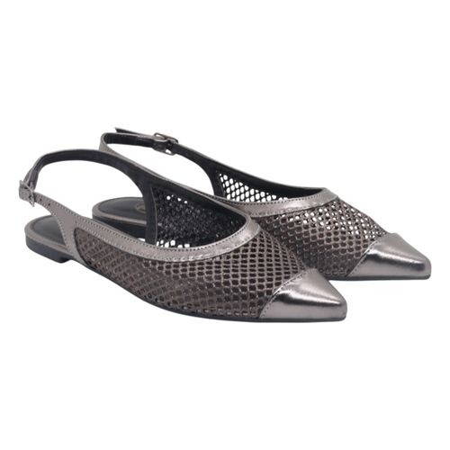 Sapatilha Slingback Intimus M.3885-Ab Prata Velha