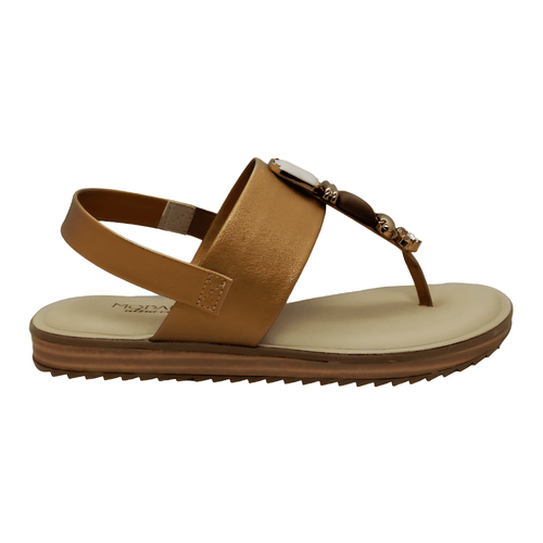 Sandália Rasteira Modare 7141.120 Metalizado Bronze