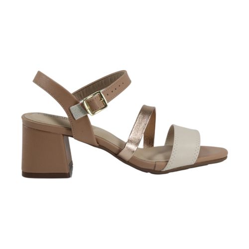 Sandália Salto Modare 7172.101 Creme/Nude
