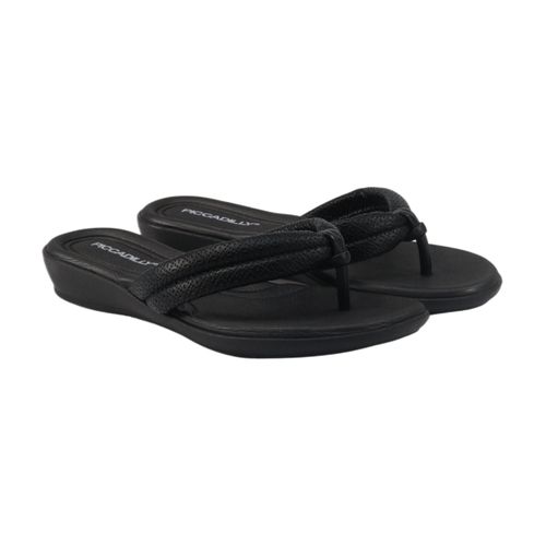 Tamanco Rasteira Piccadilly 500401 Preto