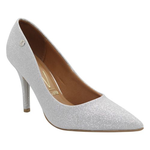 Scarpin Salto Fino Vizzano 1184.1101 Gliter Prata