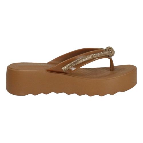 Tamanco Anabela Sua Cia 8519.17039 Marrom