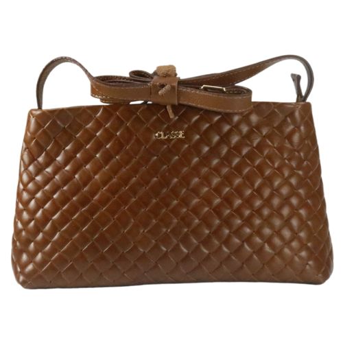 Bolsa Classe Couro 3436 TRAMADO Nocciola