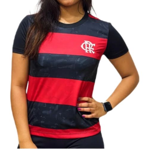 Camisa Braziline Flamengo Feminina 10076220 Preto