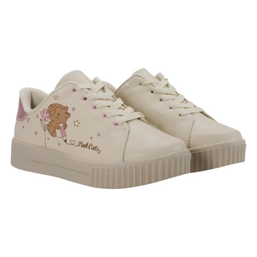 Tênis Pink Cats V6013 Bege