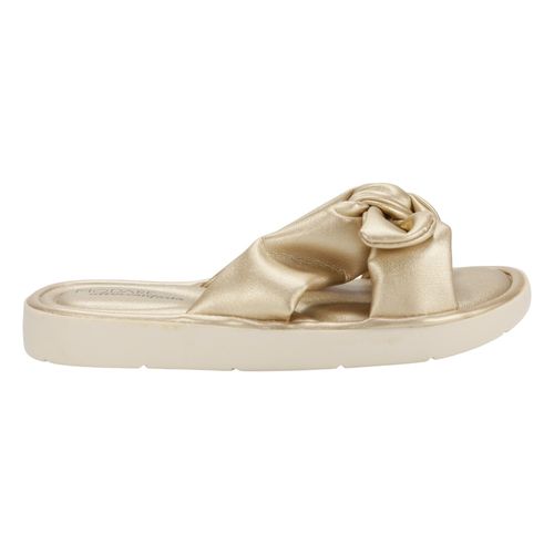 Tamanco Rasteira Modare 7208.101 Met Dourado