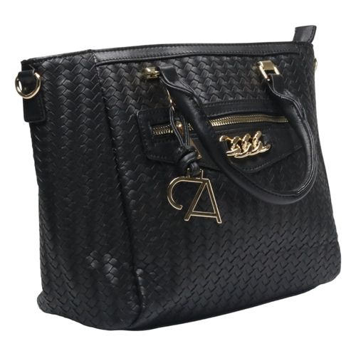 Bolsa Sintética Alice Palucci Tiracolo AL3018 Preto