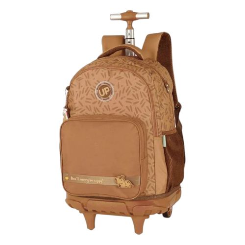 Mochila Maxlog Com Rodinhas MC49652UP Marrom/Marrom
