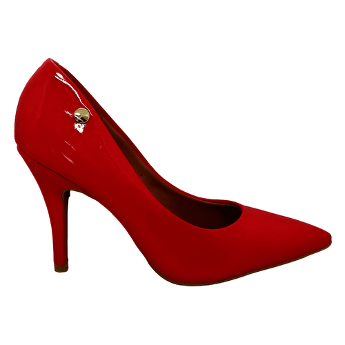 Scarpin Salto Fino Vizzano 1184.1101 Verniz Vermelho