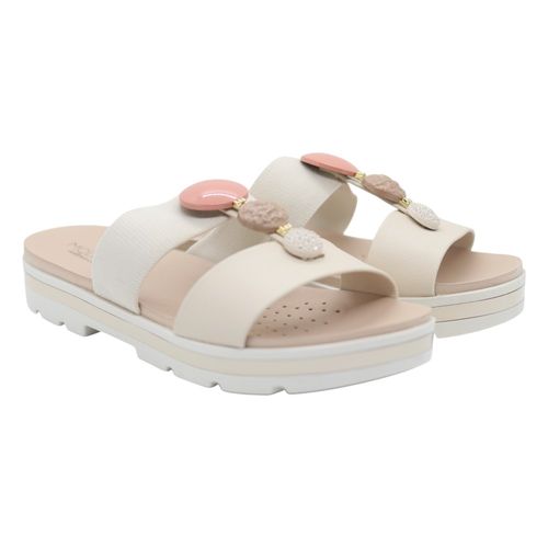 Tamanco Rasteira Modare 7132.138 Creme