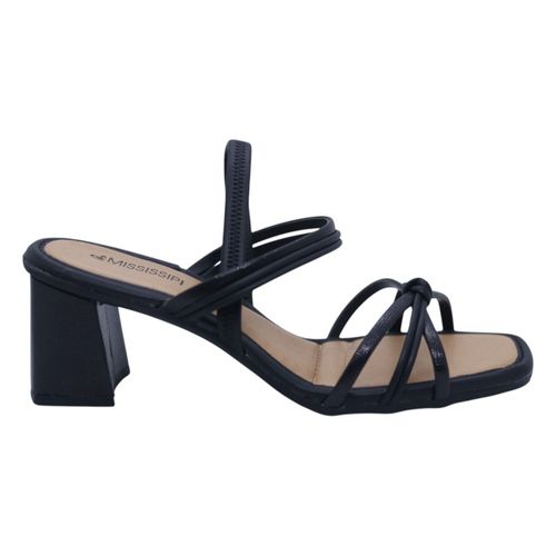 Sandália Salto Bloco Mississipi Preto