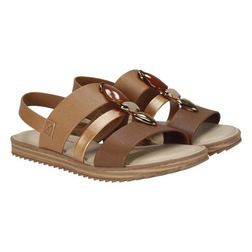 Sandália Rasteira Modare 7141.144 Camel