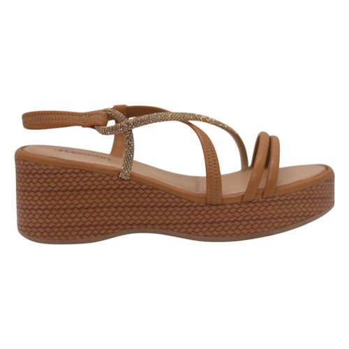Sandália Anabela Mississipi Mf502 Camel