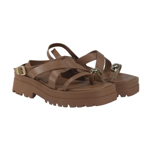 Sandália Rasteira Ramarim 2538204 Marrom