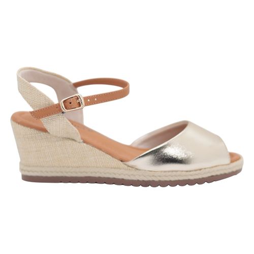 Sandália Anabela Bebecê T5828-181 Dourado