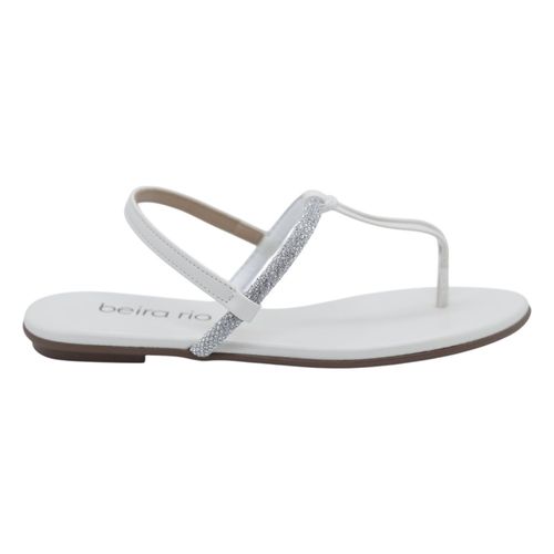 Sandália Rasteira Beira Rio 8384.769 Branco