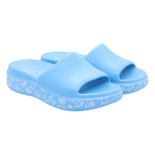 Tamanco Anabela Piccadilly Os Smurfs 221001 Azul