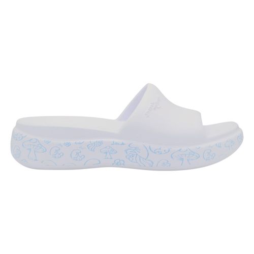 Tamanco Anabela Piccadilly Os Smurfs 221001 Branco