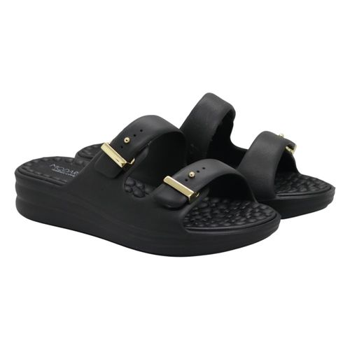 Tamanco Anabela Moleca 7214.100 Preto