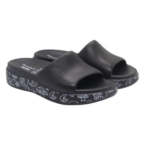 Tamanco Anabela Piccadilly Os Smurfs 221001 Preto