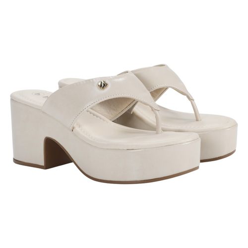 Tamanco Salto Bloco Bebecê T4061-021 Aveia