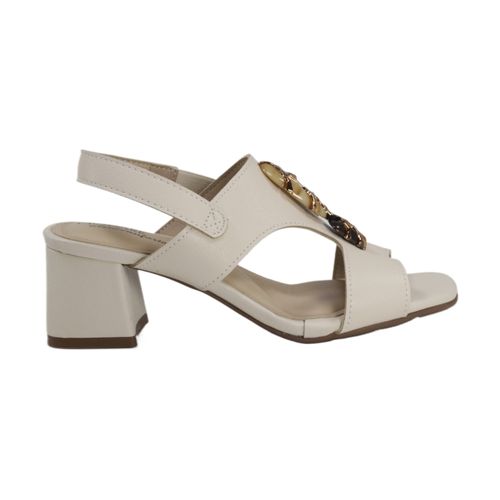 Sandália Salto Bloco Modare 7172.127 Creme