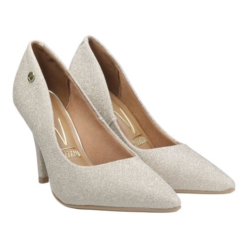Scarpin Salto Fino Vizzano 1184.1101 Gliter Dourado