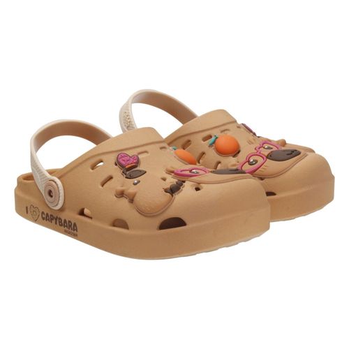 Sandália Babuche Grendene Kids Capivara 23455 Marrom