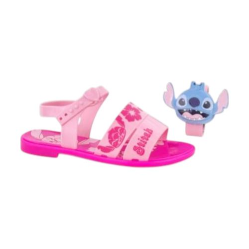 Sandália Stitch Time Grendene Kids 23248 Rosa