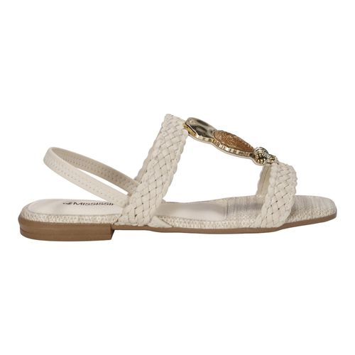 Sandália Rasteira Mississipi J0401 Creme