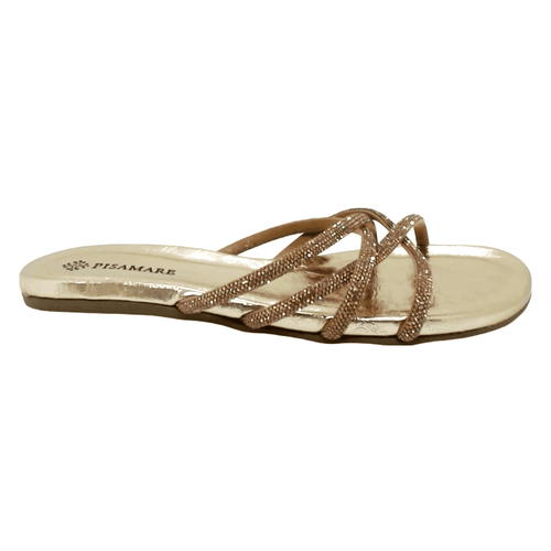 Tamanco Rasteira Pisamare 440.6696 Ouro