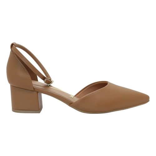 Scarpin Salto Bloco Vizzano 1220.317 Camel