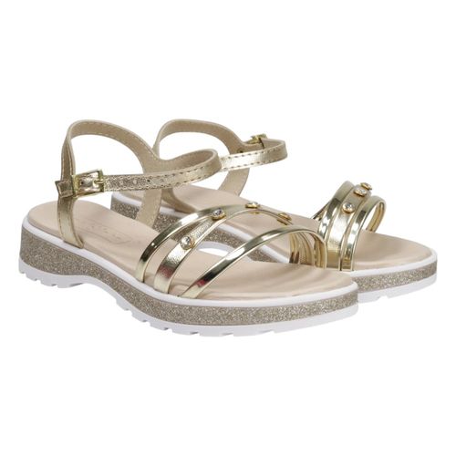 Sandália Rasteira Molekinha 2361.210 Dourado
