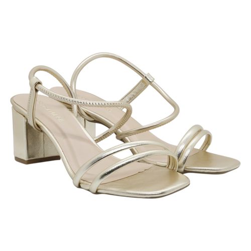 Sandália Salto Pisamare 502.6648 Ouro