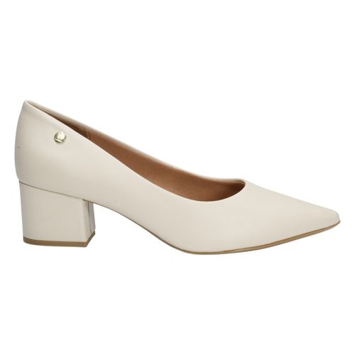 Scarpin Salto Bloco Vizzano 1220.315 Creme
