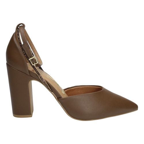 Scarpin Salto Bloco Vizzano 1285.449 Capuccino