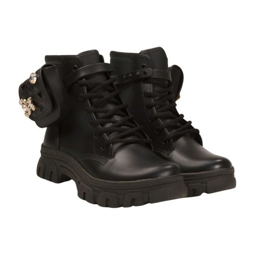 Bota Coturno Luelua 11005 Nº 27 à 32 Preto