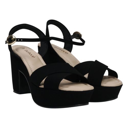 Sandália Salto Bloco Bebecê T5118-162 Preto