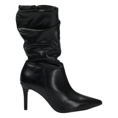 Bota Vizzano Cano Médio Drapeado 3112.101 Preto