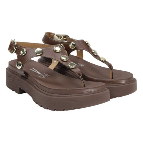 Sandália Rasteira Vizzano 6499.134 Chocolate