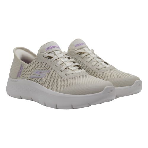 Tênis Skechers Go Walk Flex Grand Entry 124836 Creme