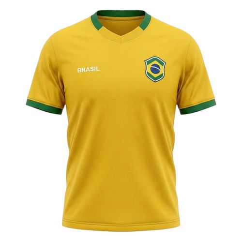 Camiseta Braziline Brasil Masc. 023007161 Amarelo