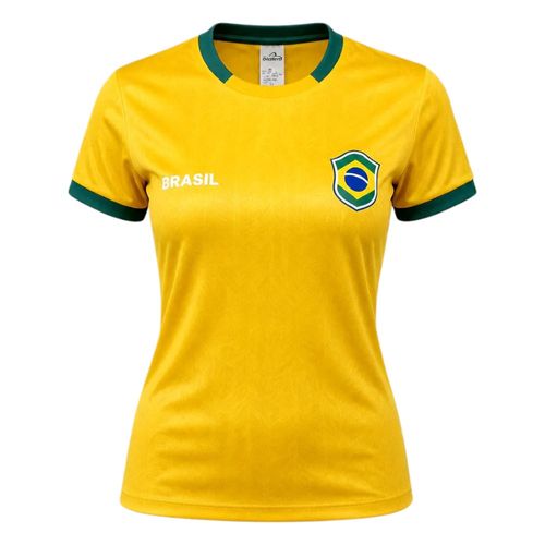 Camiseta Braziline Brasil Fem. 023007159 Amarelo