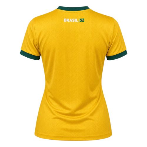 Camiseta Braziline Brasil Fem. 023007159 Amarelo