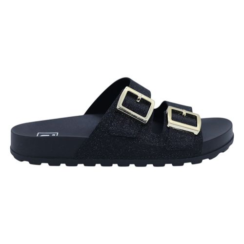 Tamanco Rasteira Moleca 5436.401 Gliter Preto