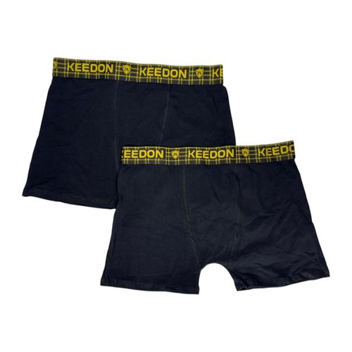 Cueca Boxer Keedon Kit C/2 001 Cotton Preto