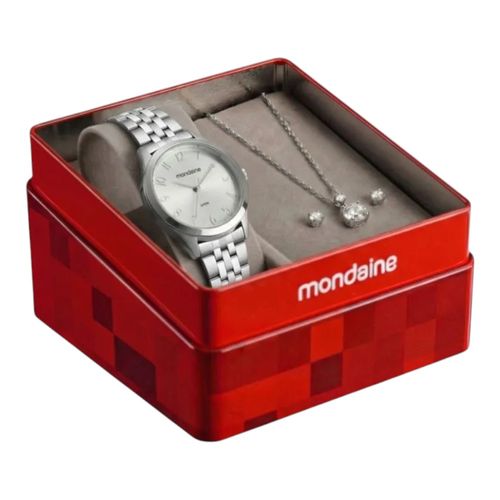 Relógio Mondaine C/ Colar 99906L0mkne2k1 Prata