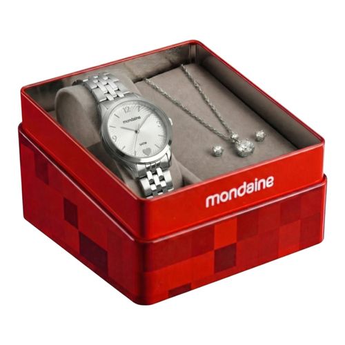 Relógio Mondaine C/ Colar 99918L0mkne2k1 Prata