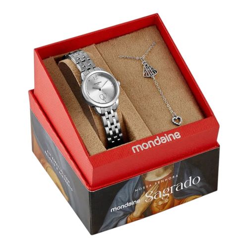 Relógio Mondaine C/ Colar 99749L0mkne2k1 Prata