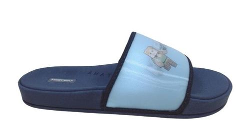 Chinelo Gaspea Infantil Kidy Minecraft 9492 - Marin/Azul